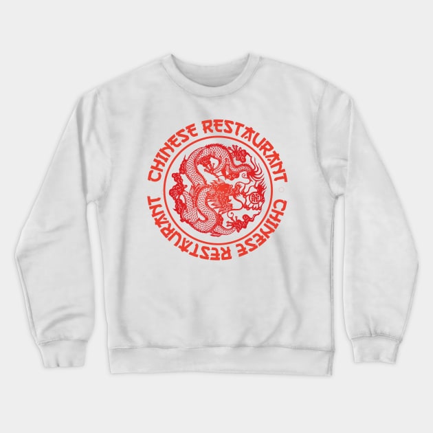 Chinese Restaurant- Circular Crewneck Sweatshirt by Pieartscreation